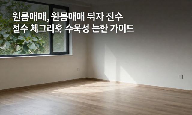 원룸매매 관련 이미지 - 원룸매매 투자 전 필수 체크리스트 및 수익성 분석 가이드